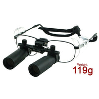 ILDL-770 6.0x Magnification Dental Loupes, Prismatic Keplerian Style Titanium Frame, Dental Surgical Medical Binocular 45mm Field of View + 25mm Depth of Field + 420mm Working Distance, Flip-Up Flexible Optical Glass Loupe Dentistry - Instrulife