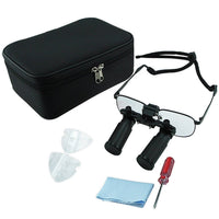 ILDL-770 6.0x Magnification Dental Loupes, Prismatic Keplerian Style Titanium Frame, Dental Surgical Medical Binocular 45mm Field of View + 25mm Depth of Field + 420mm Working Distance, Flip-Up Flexible Optical Glass Loupe Dentistry - Instrulife
