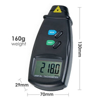 ILTA-828 Digital Laser Non-Contact Photo Tachometer RPM Measurer with LED Laser for HVAC Automotive Tool - Instrulife