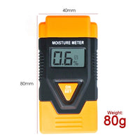ILMM-811 3-in-1 Digital 2 Pin Wood Building Hard Material Moisture Meter Temperature °C / °F Measure - Instrulife