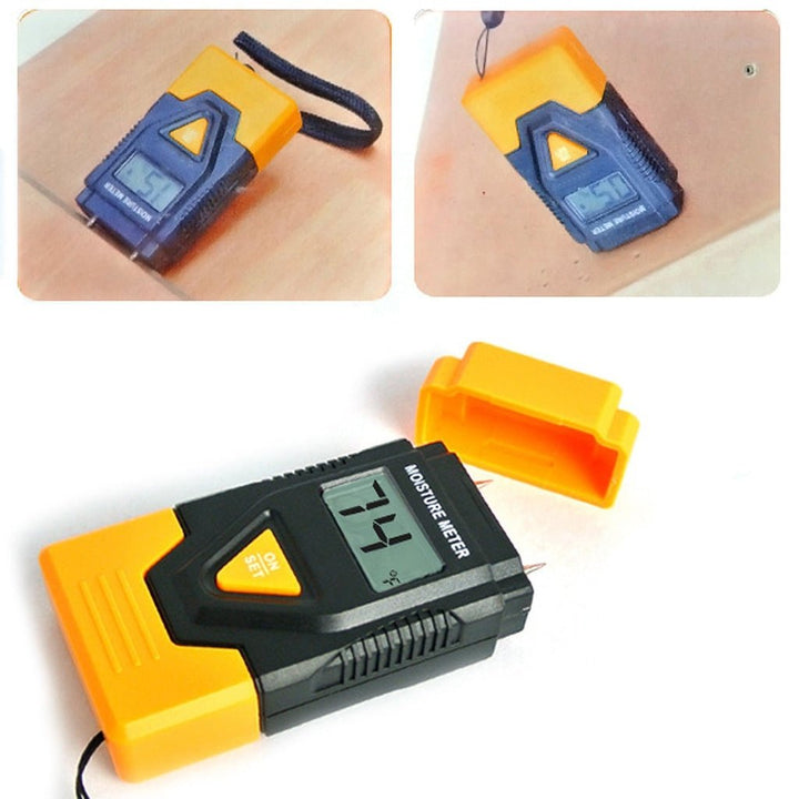 ILMM-811 3-in-1 Digital 2 Pin Wood Building Hard Material Moisture Meter Temperature °C / °F Measure - Instrulife