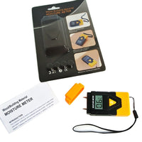 ILMM-811 3-in-1 Digital 2 Pin Wood Building Hard Material Moisture Meter Temperature °C / °F Measure - Instrulife