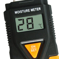 ILMM-811 3-in-1 Digital 2 Pin Wood Building Hard Material Moisture Meter Temperature °C / °F Measure - Instrulife