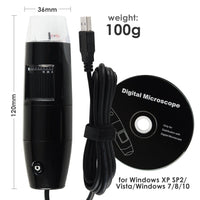 ILDM-729 USB Portable Digital Microscope 10x - 200x Magnification 8 LED, Handheld Video Recording with Stand, Photo, High Resolution - Instrulife