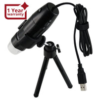 ILDM-729 USB Portable Digital Microscope 10x - 200x Magnification 8 LED, Handheld Video Recording with Stand, Photo, High Resolution - Instrulife