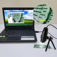 ILDM-729 USB Portable Digital Microscope 10x - 200x Magnification 8 LED, Handheld Video Recording with Stand, Photo, High Resolution - Instrulife