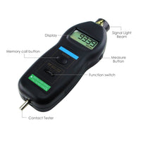 ILTA-829 2in1 Digital Contact and Non-Contact Tachometer Laser / Photo m/min RPM Auto Ranging - Instrulife