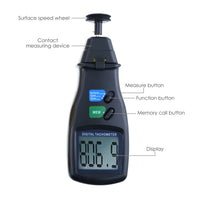 ILTA-745 2in1 Digital Laser Photo Tachometer Non-Contact & Contact RPM Gauge CE Marking Handheld Tester - Instrulife