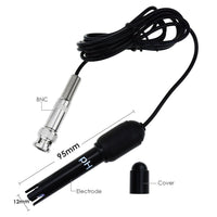 ILWQ-88 PH Probe with BNC Connector, 150cm Long Cable 0-14pH Test Sensor Electrode for PH Meter Monitor Controller, Replacement Kit for Aquarium Hydroponics Plant Pool Spa - Instrulife
