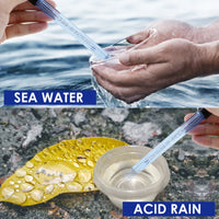 ILWQ-313 Accurate & Fast Combination pH Electrode w/ Long BNC Connector Cable & Calibration Powder, 0~14 pH Measurement Range for Sea Water and Acid Rain - Instrulife
