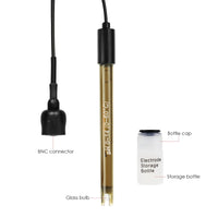 ILWQ-314 Replacement pH Electrode with Calibration Powder, 0-14 pH Highly Accurate Probe with BNC Connector & 200cm Cable for Continuous Liquid Measurement - Instrulife