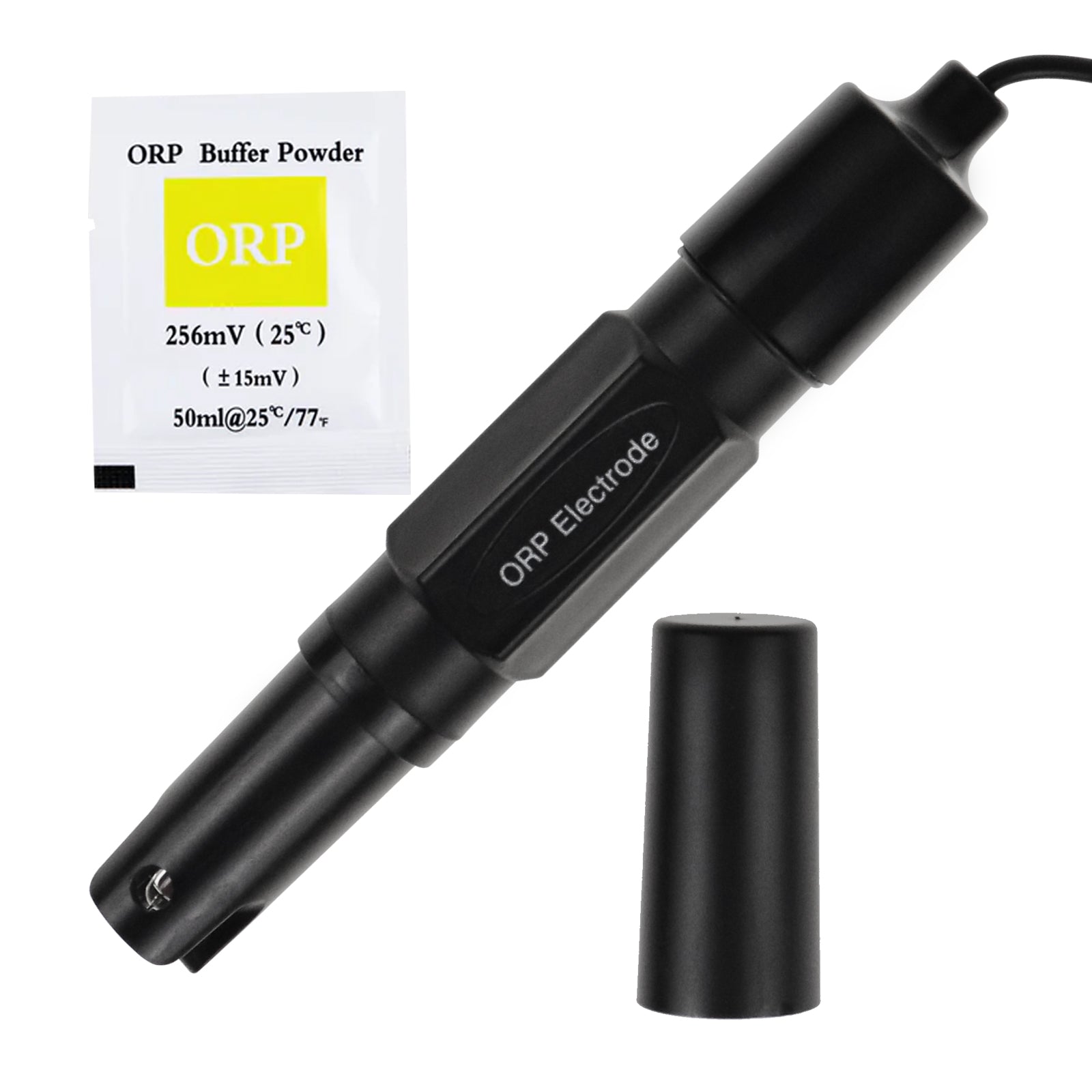 ILOP-366 Replaceable ORP REDOX Electrode 50 OHM BNC Type Connector for ORP Meter Tester Monitor Controller -2000~2000mV Measure with 200cm Long Cable - Instrulife
