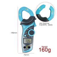 ILMU-1007 Digital Auto Range Clamp Multimeter AC DC Voltage Current Tester LCD Display CE Marking - Instrulife