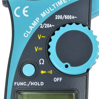 ILMU-1007 Digital Auto Range Clamp Multimeter AC DC Voltage Current Tester LCD Display CE Marking - Instrulife