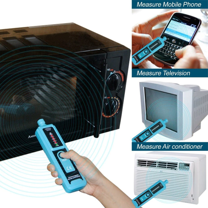ILEM-1013 Handheld Electromagnetic EMF Waves Level Sensor 15mA~90mA LED Indicator CE Marking Compact Design - Instrulife