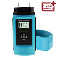 ILMM-1015 Digital Wood & Building Material Moisture Meter Tester w/ LED Indicator, Sawn Timber Cardboard Paper Mortar Concrete Plaster Environment Temperature, for Woodworking Woodworker Handcrafter - Instrulife