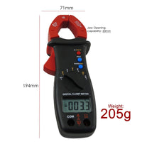 ILAU-1032 Digital Clamp Meter Multimeter DC AC Voltage Current Resistance Diode Continuity Tester LCD Display - Instrulife