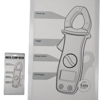 ILAU-1032 Digital Clamp Meter Multimeter DC AC Voltage Current Resistance Diode Continuity Tester LCD Display - Instrulife