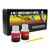 ILWQ-126 3-in-1 Digital EC / CF / TDS Meter Combo Water Quality Tester IP65 Waterproof Conductivity with ATC Aquarium, Hydroponic, Laboratories, Environmental Monitoring Test Tool Kit - Instrulife