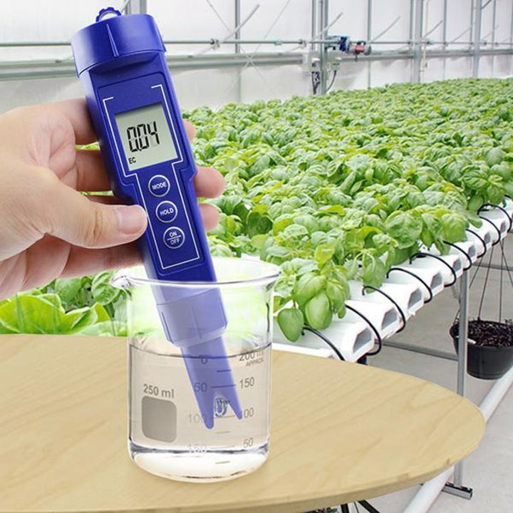 ILWQ-126 3-in-1 Digital EC / CF / TDS Meter Combo Water Quality Tester IP65 Waterproof Conductivity with ATC Aquarium, Hydroponic, Laboratories, Environmental Monitoring Test Tool Kit - Instrulife