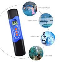 ILWQ-226 -in-1 Conductivity EC & pH & Temperature Meter Multi-parameter Tester Digital Pen ATC, Water Quality Test Analyze Calibration Kit, 0.01mS/cm Resolution, Aquarium Hydroponics Tank Pool Lab Spa - Instrulife