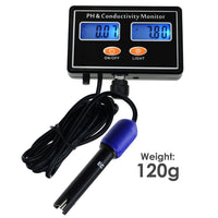 ILWQ-231 Online PH & EC Conductivity Monitor Meter Tester ATC, Water Quality Real-time Continuous Monitoring, Rechargeable, for Aquaculture, Aquarium, Pond, Hydroponics - Instrulife