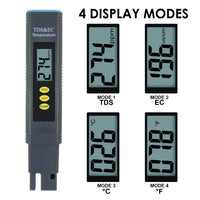 ILWQ-302 Pentype 2-in-1 TDS / EC Meter with ATC Digital Water Quality Tester Temperature Measurement for Water Analysis Hydroponics Aquaculture - Instrulife