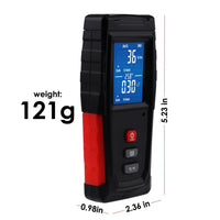 ILEM-280 Digital EMF Tester Electric and Magnetic Field Radiation Detector Temperature Measure with Color-screen Display and Rechargeable Battery Handheld Tool - Instrulife