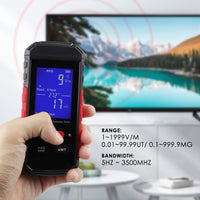 ILEM-347 Handheld EMF Meter Electromagnetic Radiation Detector 5Hz~3.5GHz Rechargeable EMF Detector Temperature Tester for Ghost Hunting EMF Radiation Detecting - Instrulife