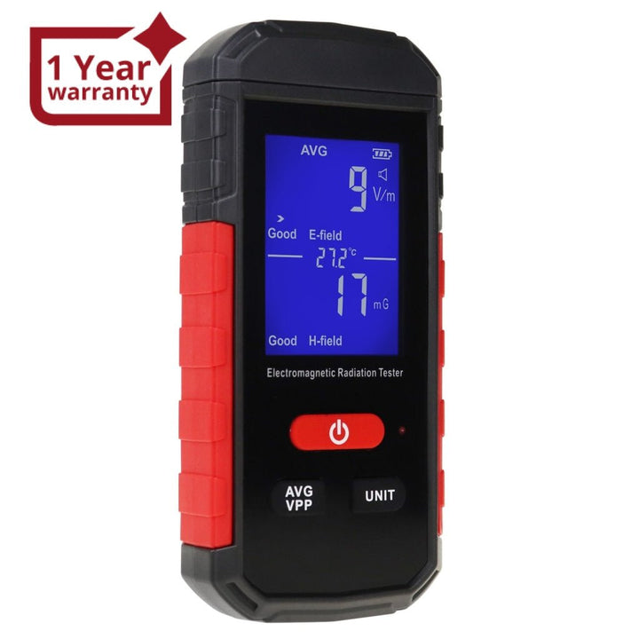 ILEM-347 Handheld EMF Meter Electromagnetic Radiation Detector 5Hz~3.5GHz Rechargeable EMF Detector Temperature Tester for Ghost Hunting EMF Radiation Detecting - Instrulife