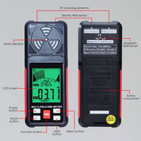 ILEM-423 Professional EMF Meter Tester Electromagnetic Field Radiation Detector EF, Radio Frequency (RF), Magnetic Field (MF) Detection for Home, Office, School, Hospitals, etc. EMF Inspections - Instrulife