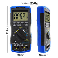 ILAU-214 Auto-Ranging LCD Digital Multimeter Engine Analyzer Tester DCV/ACV, RPM Tachometer, Dwell Angle, Current, Temperature, Resistance, Diode Continuity Test, Pulse Width - Instrulife