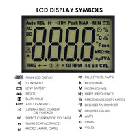ILAU-214 Auto-Ranging LCD Digital Multimeter Engine Analyzer Tester DCV/ACV, RPM Tachometer, Dwell Angle, Current, Temperature, Resistance, Diode Continuity Test, Pulse Width - Instrulife