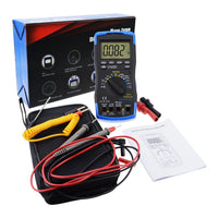 ILAU-214 Auto-Ranging LCD Digital Multimeter Engine Analyzer Tester DCV/ACV, RPM Tachometer, Dwell Angle, Current, Temperature, Resistance, Diode Continuity Test, Pulse Width - Instrulife