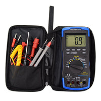 ILAU-214 Auto-Ranging LCD Digital Multimeter Engine Analyzer Tester DCV/ACV, RPM Tachometer, Dwell Angle, Current, Temperature, Resistance, Diode Continuity Test, Pulse Width - Instrulife