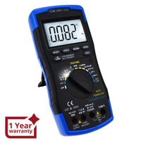 ILAU-214 Auto-Ranging LCD Digital Multimeter Engine Analyzer Tester DCV/ACV, RPM Tachometer, Dwell Angle, Current, Temperature, Resistance, Diode Continuity Test, Pulse Width - Instrulife