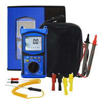 ILAU-215 Digital Engine Analyzer Automotive Multimeter 6000 Counts - DC AC Voltage, DC AC Current, Resistance, Capacitance, Frequency, Duty cycle, Temperature, Diode & Continuity Test, Tachometer, Dwell Angle, Pulse Width, Analog Signal Output - Instrulife