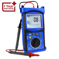 ILAU-215 Digital Engine Analyzer Automotive Multimeter 6000 Counts - DC AC Voltage, DC AC Current, Resistance, Capacitance, Frequency, Duty cycle, Temperature, Diode & Continuity Test, Tachometer, Dwell Angle, Pulse Width, Analog Signal Output - Instrulife