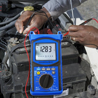ILAU-215 Digital Engine Analyzer Automotive Multimeter 6000 Counts - DC AC Voltage, DC AC Current, Resistance, Capacitance, Frequency, Duty cycle, Temperature, Diode & Continuity Test, Tachometer, Dwell Angle, Pulse Width, Analog Signal Output - Instrulife