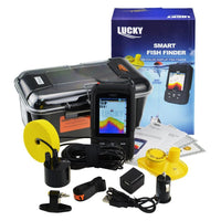 ILFF-55LiC 2-in-1 LUCKY Fishfinder Wireless/Wired Sensor English/Russian Menu 328ft/100m Waterproof Monitor Rechargeable Battery - Instrulife