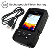 ILFF-55LiC 2-in-1 LUCKY Fishfinder Wireless/Wired Sensor English/Russian Menu 328ft/100m Waterproof Monitor Rechargeable Battery - Instrulife