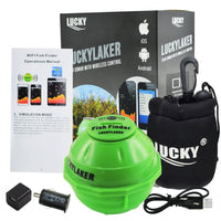 ILFF-10 70M WIFI Fishfinder Sonar IOS Android Fish Finder 147 FEET (45 Meters) with Neoprene Bag - Instrulife