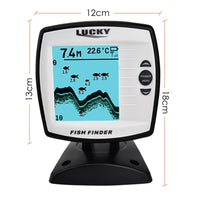 ILFF-140N2 LUCKY 2-in-1 Fish Finder 100m (Wired) / 45m (Wireless) Depth Sounder Sensor Transducer Fishfinder Fishing Detector Monitor - Instrulife