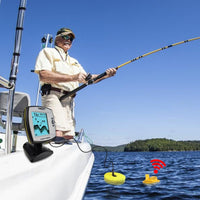 ILFF-140N2 LUCKY 2-in-1 Fish Finder 100m (Wired) / 45m (Wireless) Depth Sounder Sensor Transducer Fishfinder Fishing Detector Monitor - Instrulife