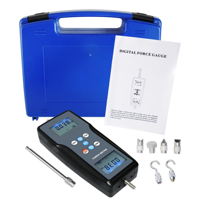 ILFM-207 Digital Force Meter Gauge Pull & Push Magnitude Test Tester Newtonmeter Newton N / kg / lb / g Measurement, for Manufacturing, Electronics, Building Hardware, Textile, Auto Parts - Instrulife