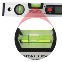 ILAF-17 Digital Angle Finder Level 360° Spirit Level Upright Inclinometer with Magnets Protractor Ruler - Instrulife