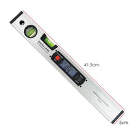 ILAF-17 Digital Angle Finder Level 360° Spirit Level Upright Inclinometer with Magnets Protractor Ruler - Instrulife