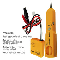 ILCT-1026 Telephone Line Cable Tracker Wire Tracer Tester Sender and Reciever Kit Tone Continuity - Instrulife