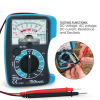 ILAM-1018 Analog 5 Scales Multimeter DC AC Voltage DC Current OHM Decibel Resistance Pocket Size - Instrulife