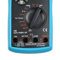 ILMU-1038 Multimeter DMM True RMS TRMS Auto-Ranging w/ USB Interface, Multi Meter Tester, AC/ DC Current Voltage Resistance Capacitance Diode - Instrulife